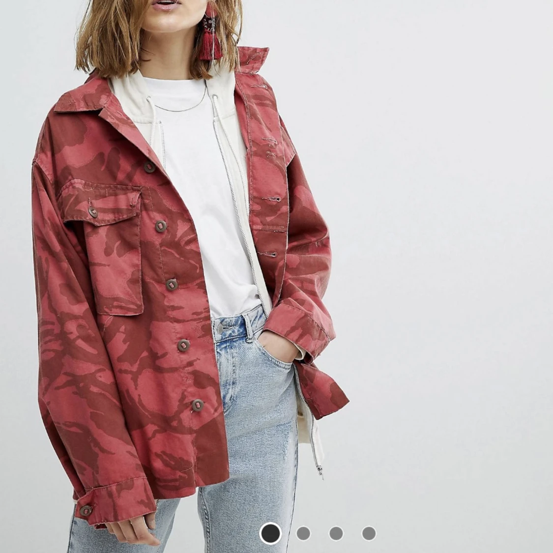 Röd militärjacka - 91