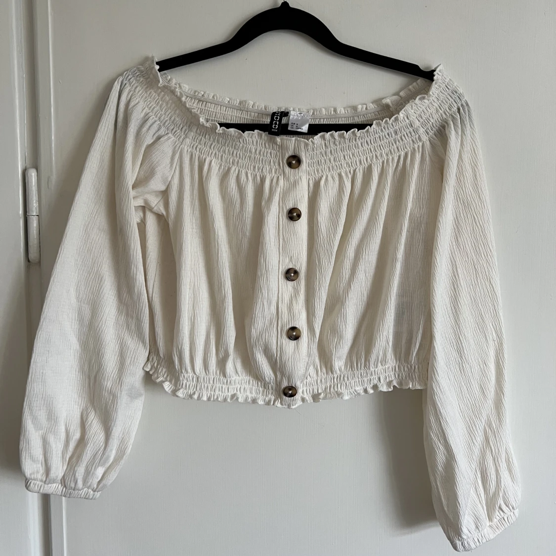Långärmad off-shoulder topp 