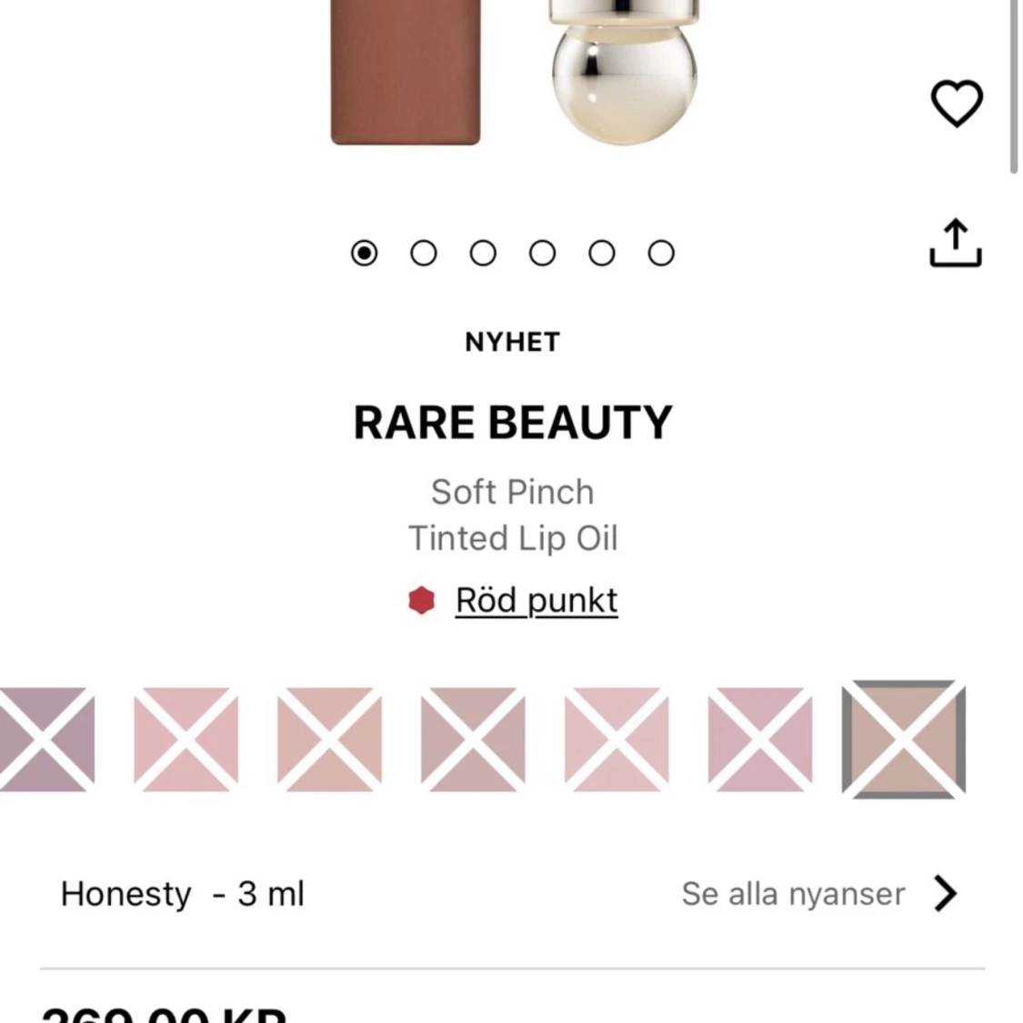 Rare beauty soft tinted lip oil  - 90