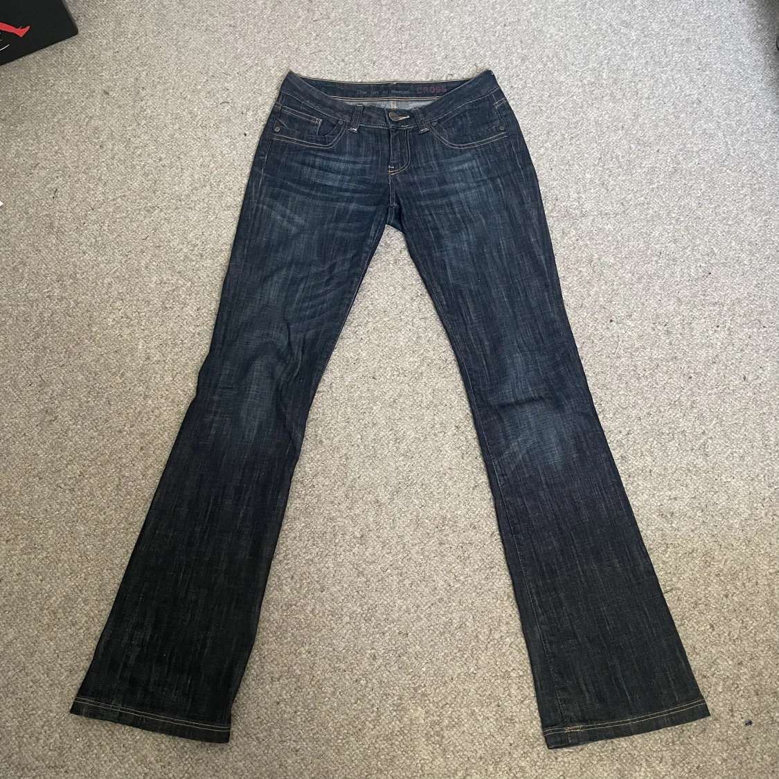 Lågmidjade raka jeans - 90