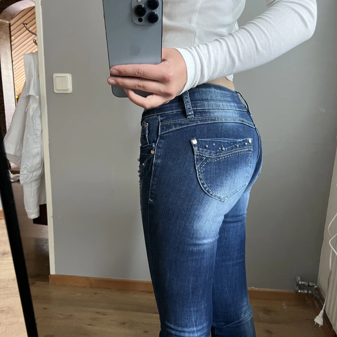 Lågmidjade jeans