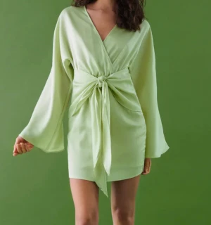 Limegrön klänning - En superfin limegrön klänning från Gina Tricot, helt slutsåld! Ord. pris 599 säljes för 130 kr. Stl. L. Aldrig använd endast provat den på, lapp finns kvar. 