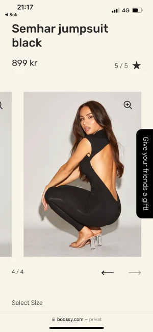 Bodssy - Säljer denna jumpsuit från Bodssy i stl xs ( väldigt stretchiga så passar många) använd 2 gånger!😇 Nypris 899!