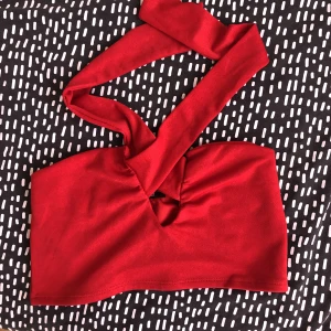 Summer crop top - Red crop top  Summer top Size M Gina