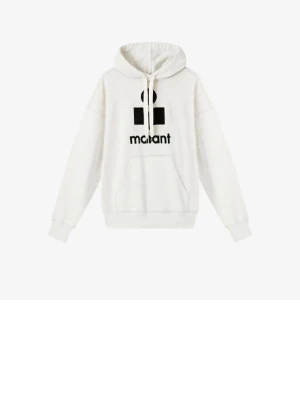 Ljusgrå hoodie med svart tryck - Säljer en ljusgrå hoodie med svart tryck framtill och känguruficka. Hoodien har en klassisk huva med dragsko och ribbade muddar vid ärmslut och nederkant. Perfekt för en avslappnad och stilren look.