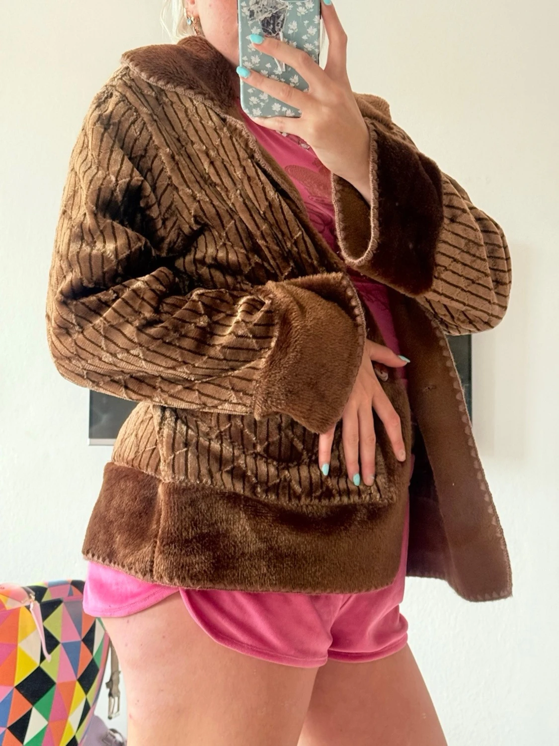 Cool unik vintage pälsjacka - 2