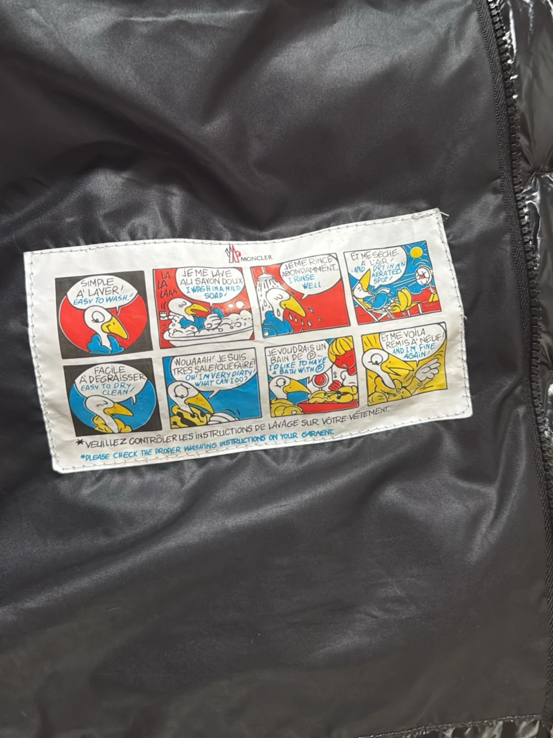 Svart glansig dunväst Moncler - 2