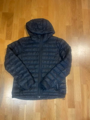Everest dunjacka - Svart dunjacka från Everest. Skick: den är använd och har ett litet hål på baksidan, annars är den i gott skick. Size: S.    