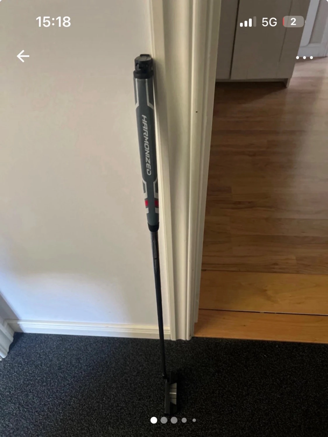 Golfputter Harmonized svart/grå vänster mycket bra