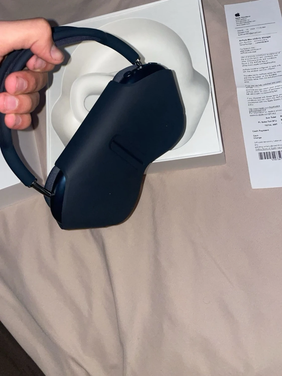Apple AirPods Max mörkblå hörlurar - 2