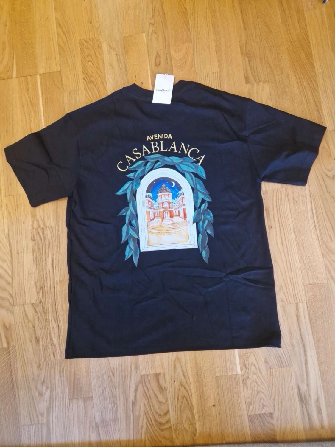 Svart t-shirt med tryck från Casablanca - 2