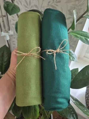 Bomull jersey hijab  - Grön och mörk grön bomull jersey hijab. 