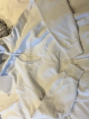 Vit hoodie från Peak Performance - Snygg vit hoodie från Peak Performance med broderad logga på bröstet. Klassisk modell med huva och dragsko samt magficka. Tillverkad i mjukt och bekvämt material, perfekt för en avslappnad stil.