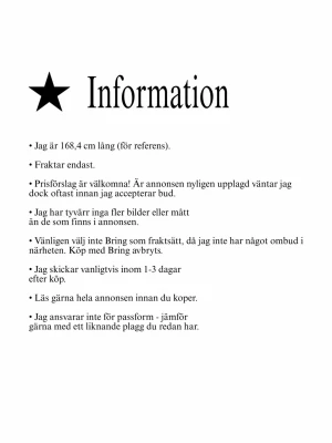 ⭐️Informationsblad ⭐️ - Läs gärna igenom detta innan köp ⭐️