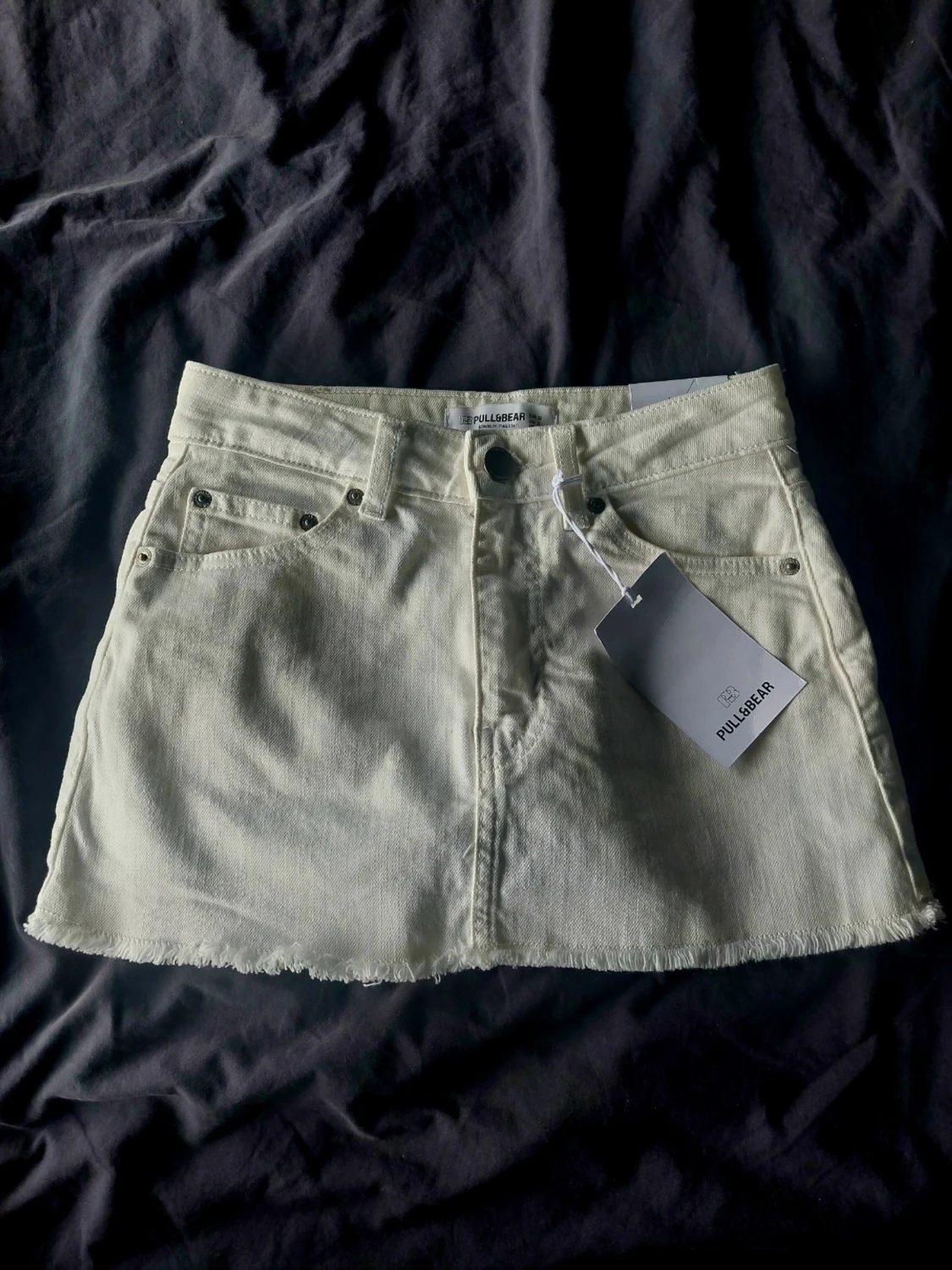 Vit jeanskjol från Pull&Bear