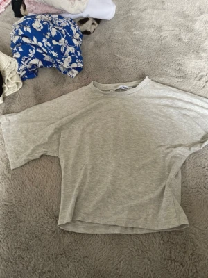 Ljusgrå figursydd t-shirt - En enkel och stilren ljusgrå t-shirt figutsydd fit. T-shirten har korta ärmar och rund halsringning. Perfekt basplagg till garderoben och lätt att matcha med allt. Tillverkad i mjuk bomull för skön känsla hela dagen.