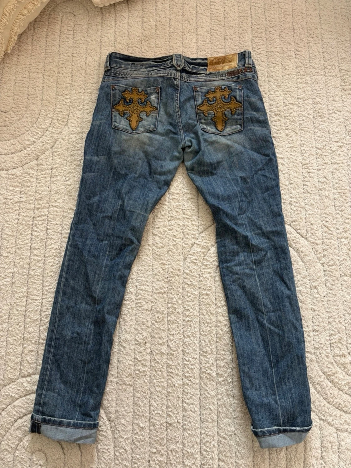 Blå skinny jeans från Guess - 2