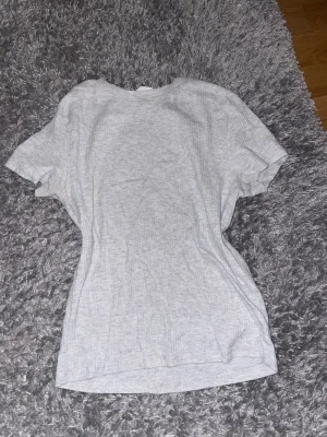 Ljusgrå basic t-shirt - En enkel och stilren ljusgrå t-shirt i mjuk bomull. T-shirten har rund halsringning och korta ärmar, perfekt för en avslappnad look. Passformen är normal och tyget är tunt och bekvämt.