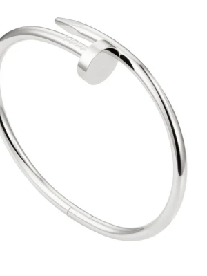 Silverfärgat armband i spikdesign - Snyggt armband i blank silverfärg med unik spikformad design. Armbandet har en minimalistisk och modern look, perfekt för dig som gillar stilrena accessoarer. Tillverkat i metall med slät yta och cool detalj där spikhuvudet syns tydligt.