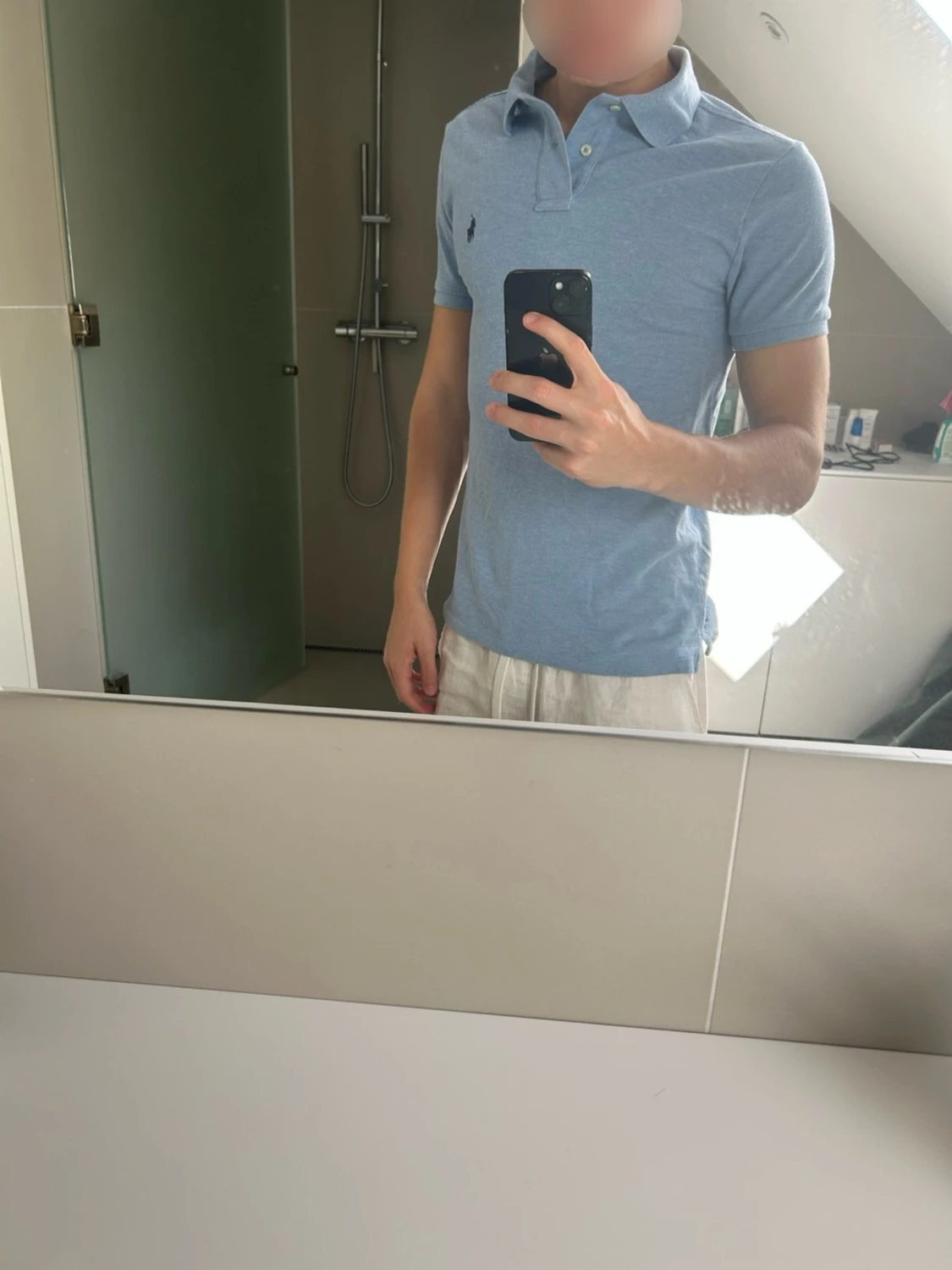Blå pikétröja från Ralph Lauren - 2