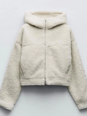 Zara teddy jacka med luva XS - helt ny XS