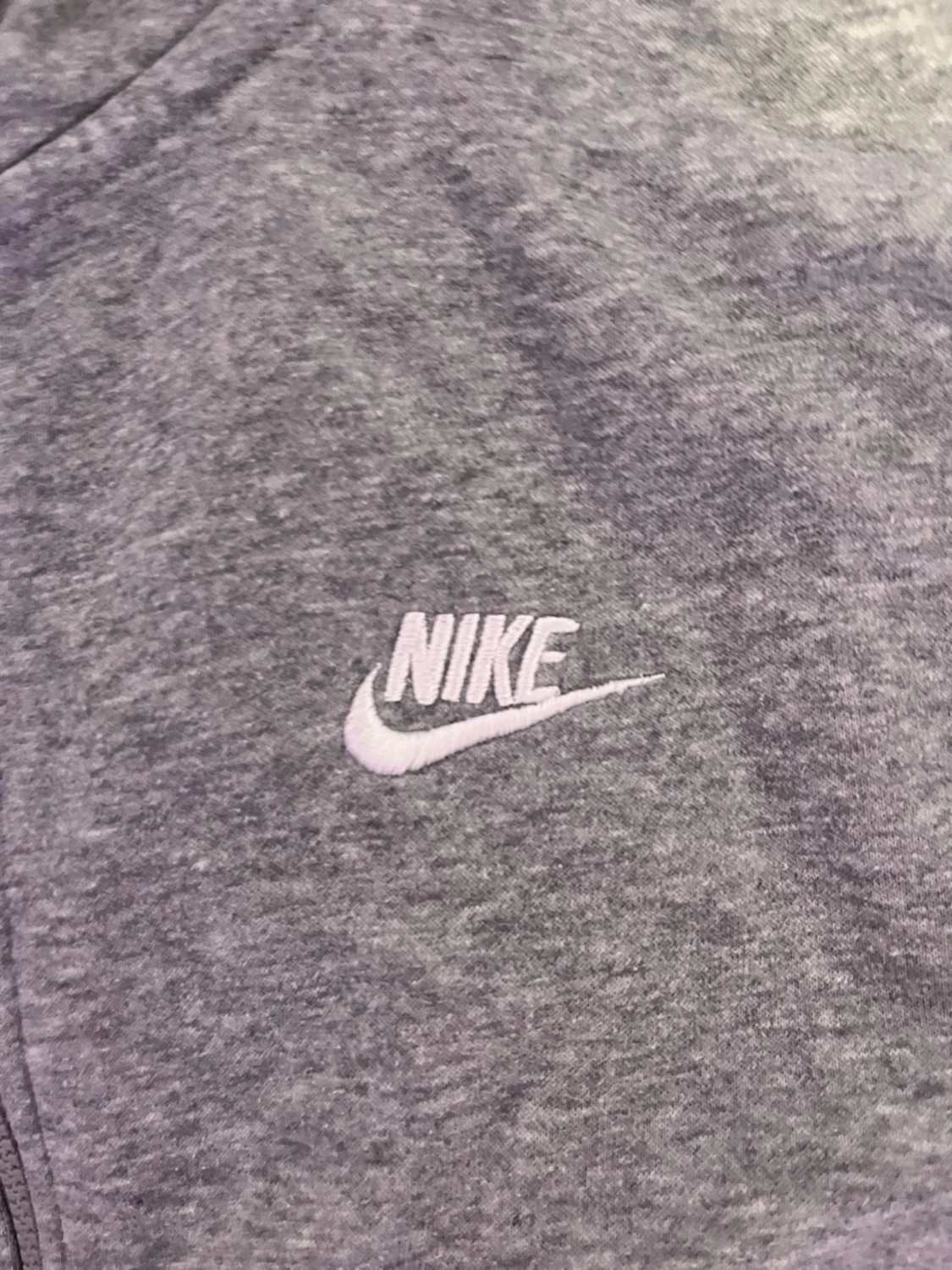 Grå zip hoodie från Nike - 2