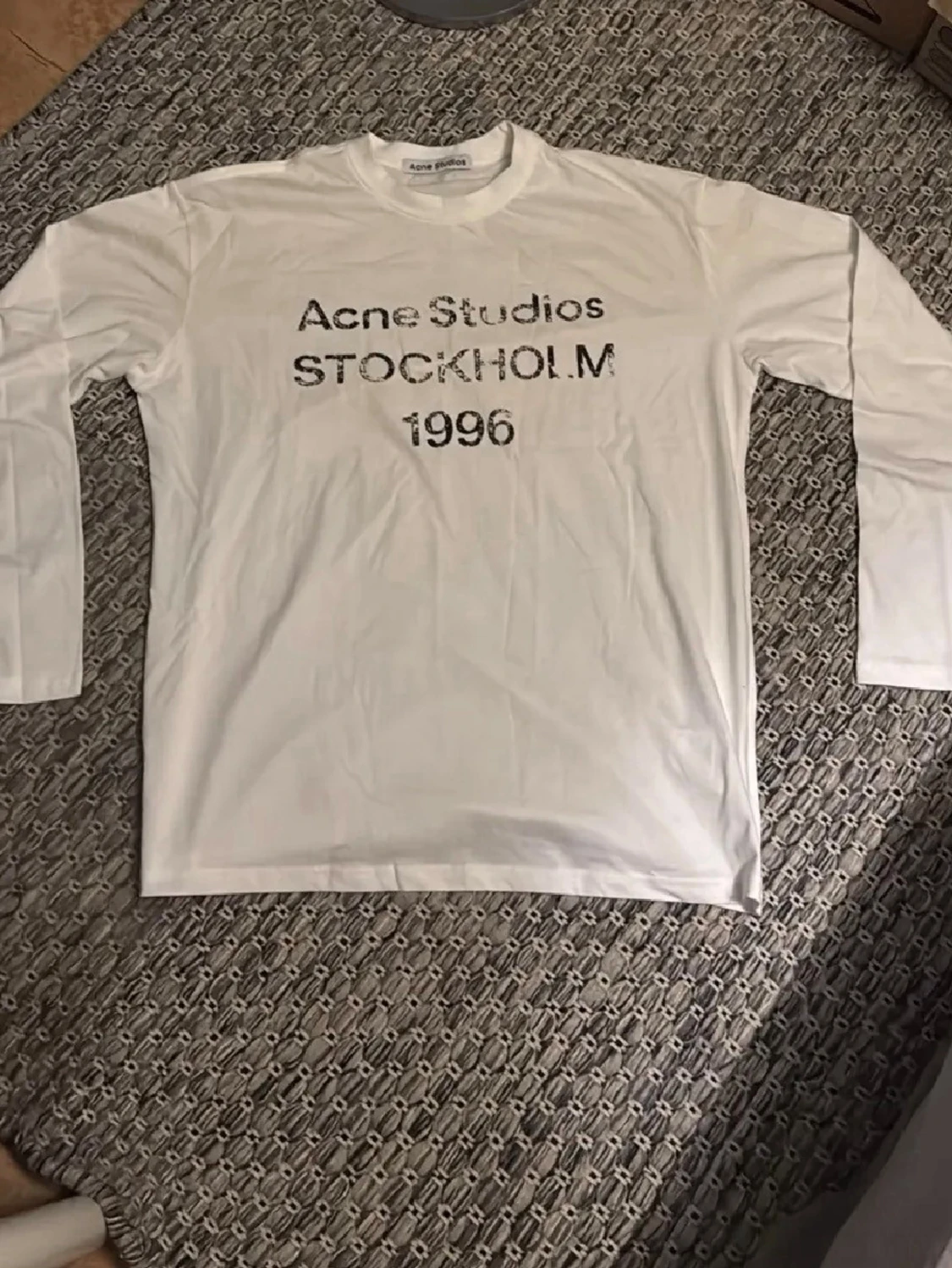 Vit långärmad t-shirt Acne Studios