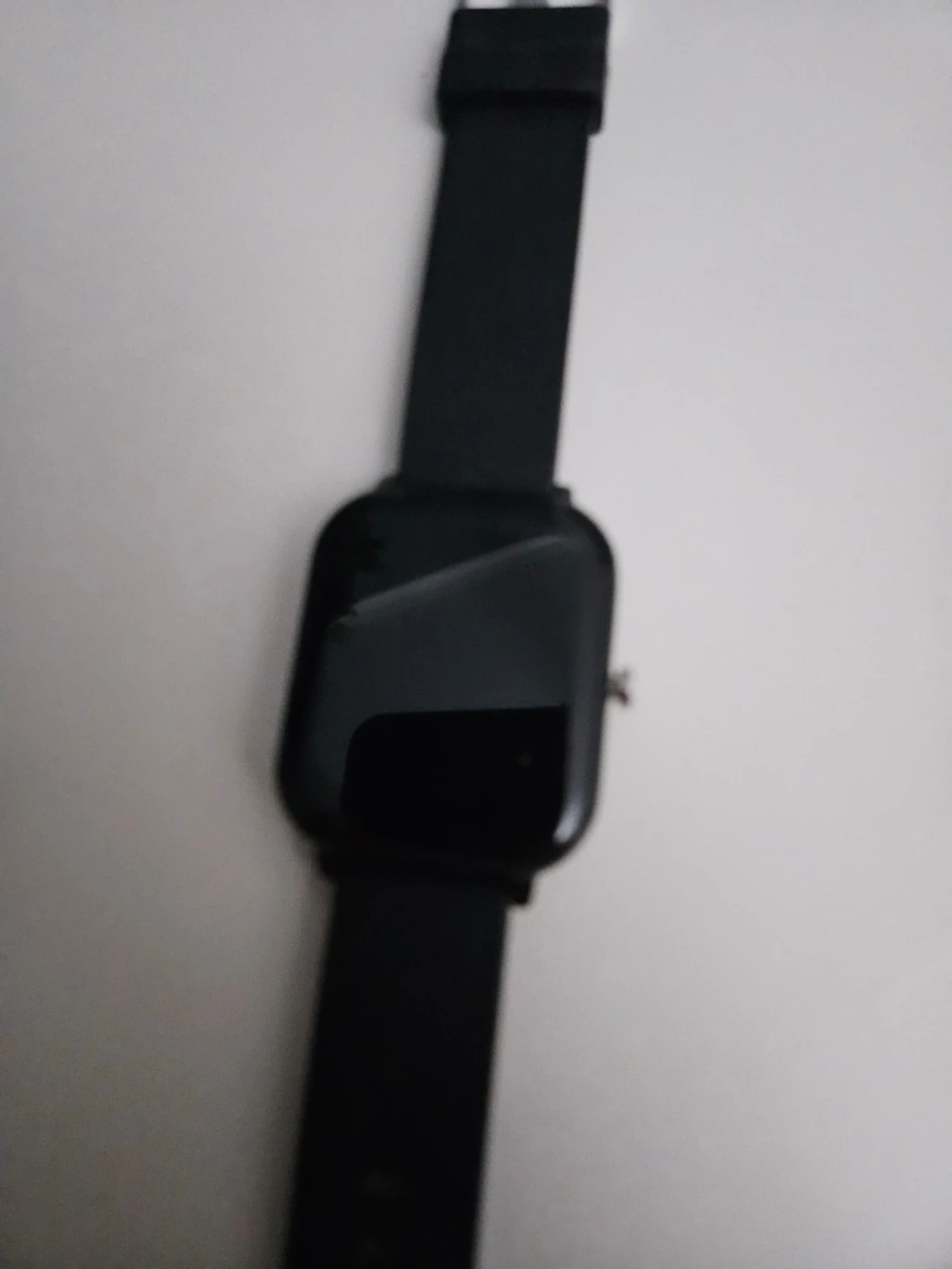 Svart smartklocka med silikonarmband - 3