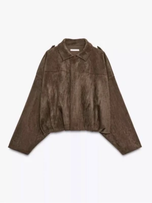 Zara mocka jacka  - Jätte fin mocka jacka från Zara. Knappt använd 