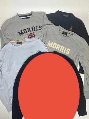 4X Morris tröjor - 👕 Plagg: Tröjor                                                             📏 Storlek: XS-M                                                               🏷️ Märke/Modell: Morris                                             ✨ Skick: Fint skick                                                        💬 Vid frågor är det bara att skriva!                                                                                          🛍️ Perfekt om du vill köpa och resella lite själv eller göra ett redigt kap