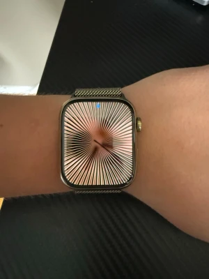 Apple Watch Series 7 GPS + Cellular 45 mm – Rostfritt stål med Milanese Loop - Säljer en Apple Watch Series 7 i mycket fint skick. Det är den exklusivare modellen med 45 mm boett i rostfritt stål, GPS + Cellular och Milanese Loop-armband.  Klockan är knappt använd och har 96 % batterihälsa. Medföljer:  • Original laddare • Milanese Loop-armband  Ingen originalkartong finns kvar.  Klockan fungerar perfekt och är återställd samt redo för en ny användare.  Nypris 12000
