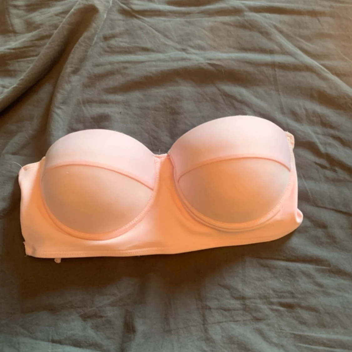 Rosa bandeau bikiniöverdel