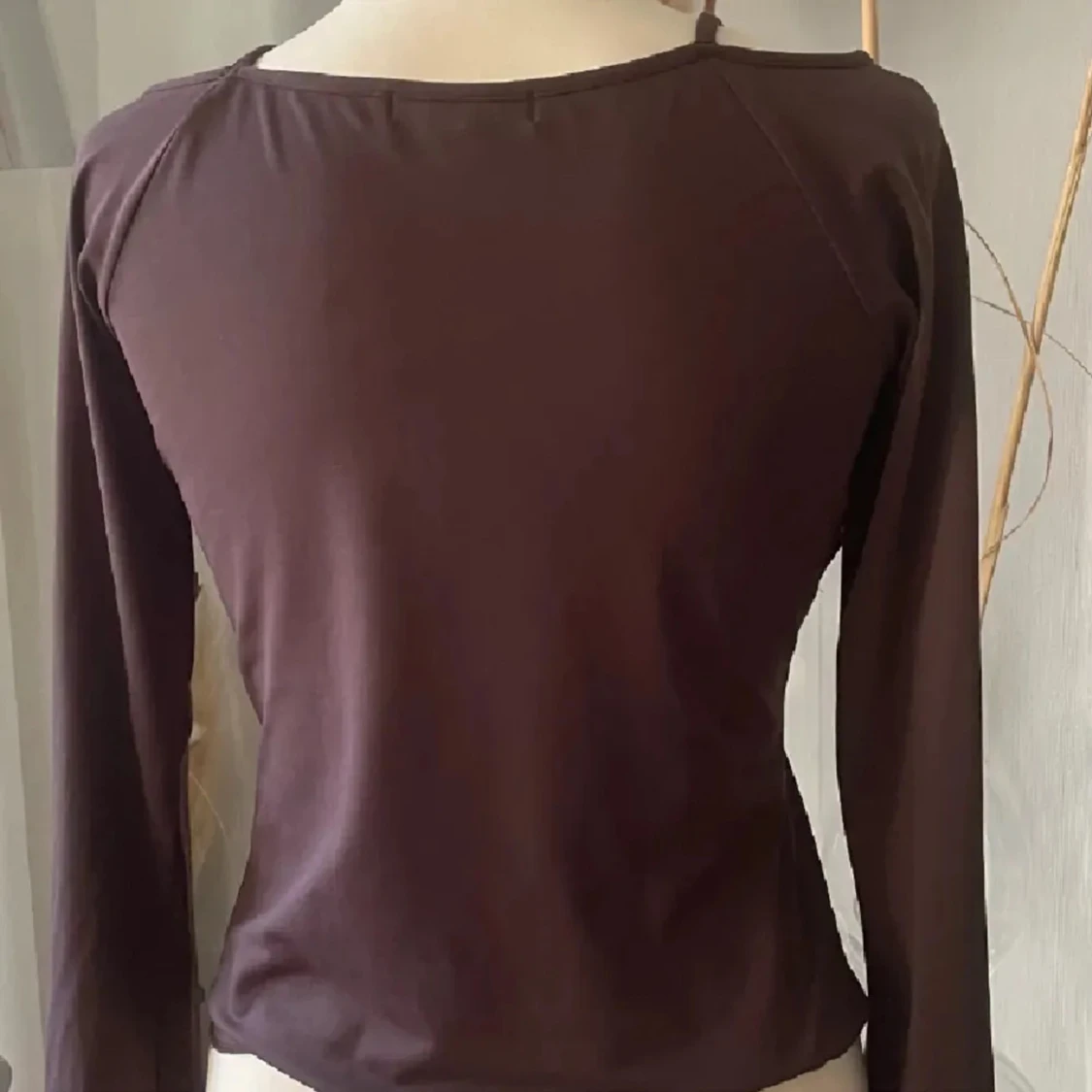 Brun långärmad topp - 1