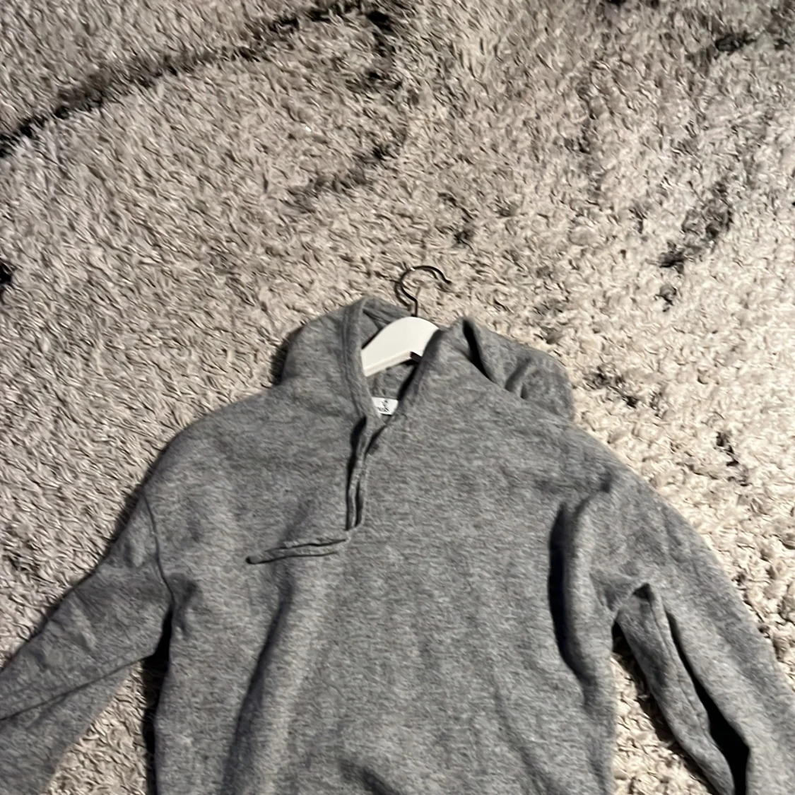 Grå kashmir hoodie från Carmes (XS) - 3