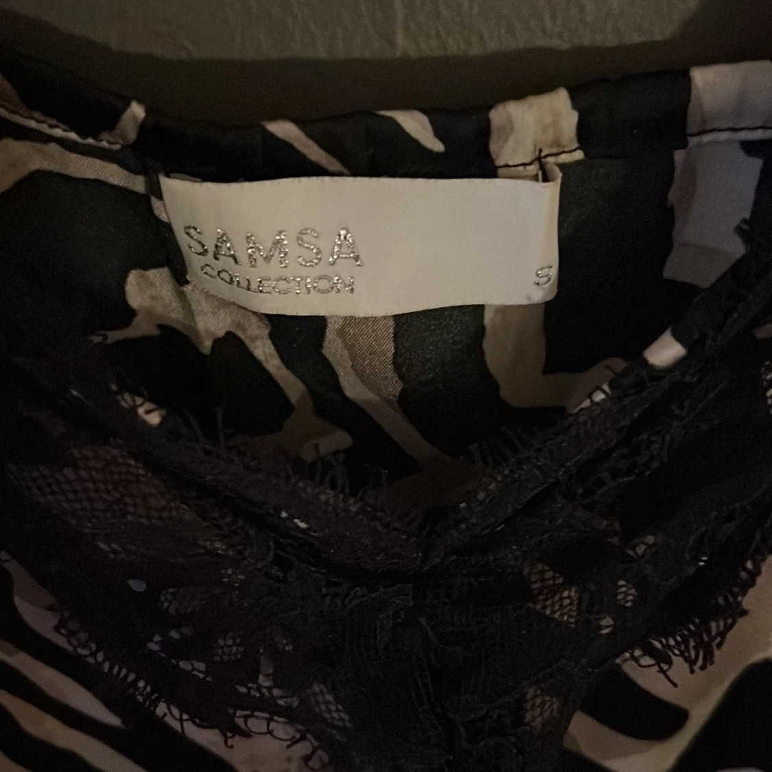 Zebramönstrad linnetopp från Samsa Collection - 1