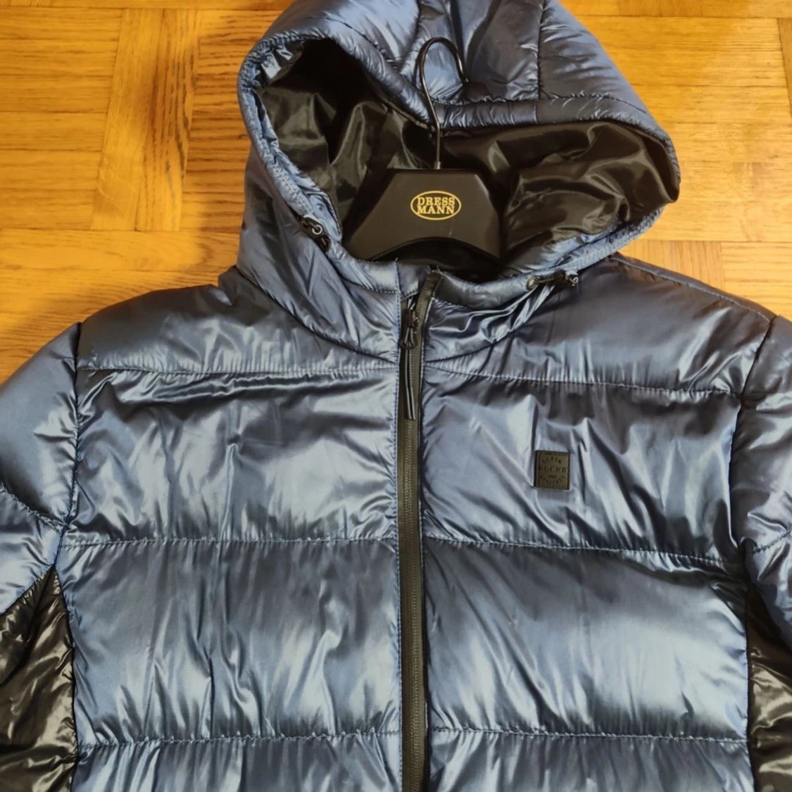 Mörkblå Dunnjacka, Storlek L - 3