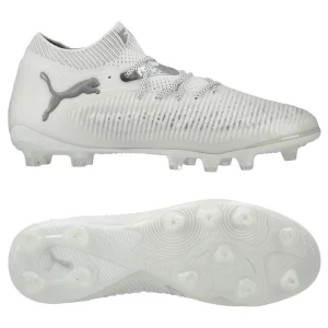 Vita fotbollsskor från Puma - PUMA FUTURE 8 ULTIMATE AG WHITE PACK - PUMA WHITE/MATTE SILVER