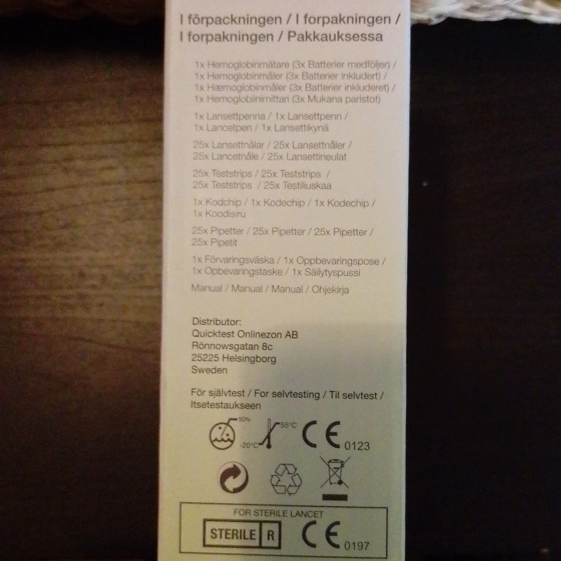 Quicktest HB-201 Avancerad Hemoglobinmätare - 2