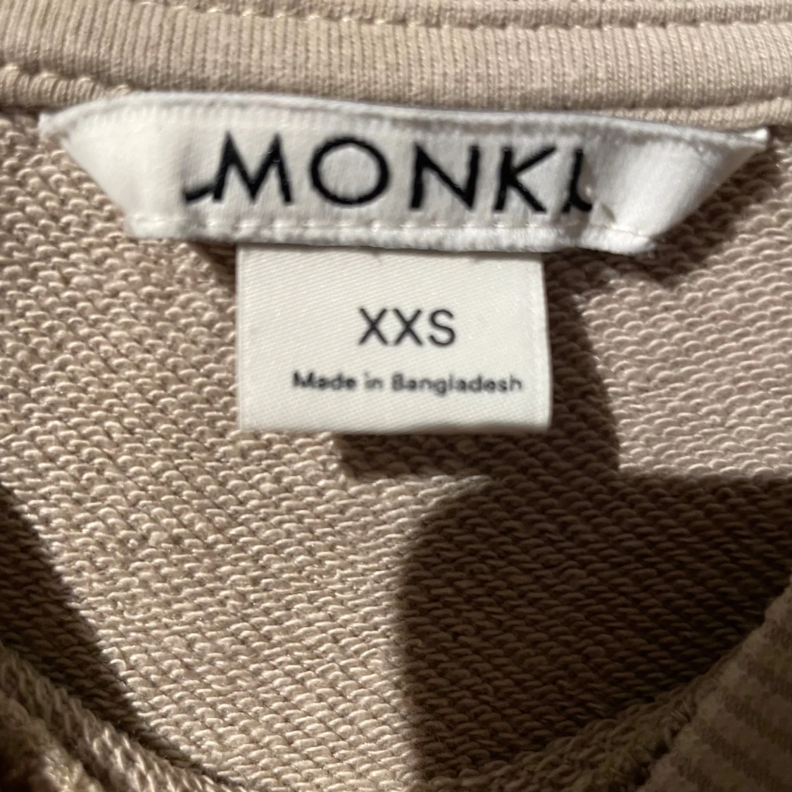 Beige sweatshirt från Monki XXS - 2