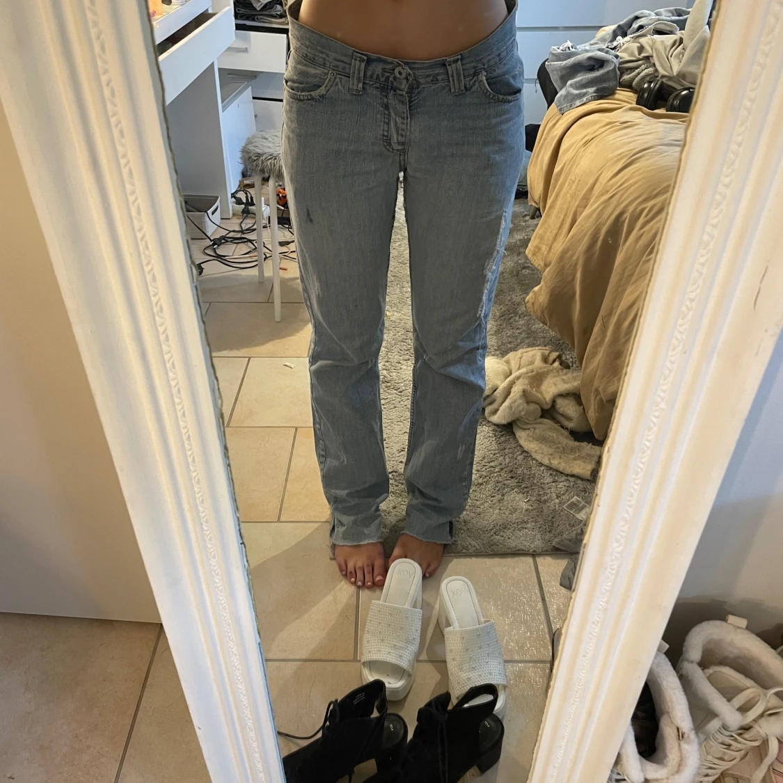 Ljusblå jeans från D&G med raka ben