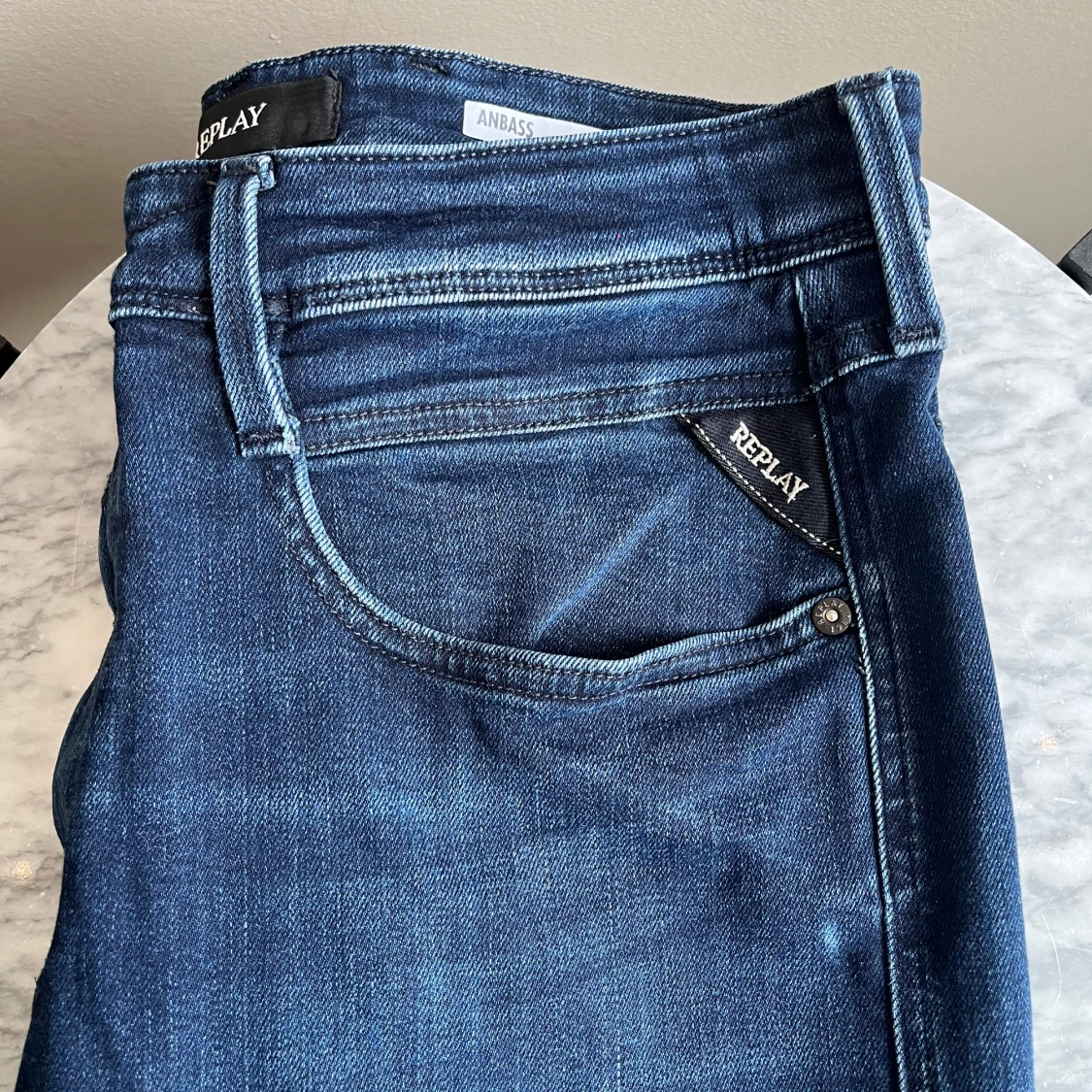 Replay Anbass jeans mörkblåa  - 2