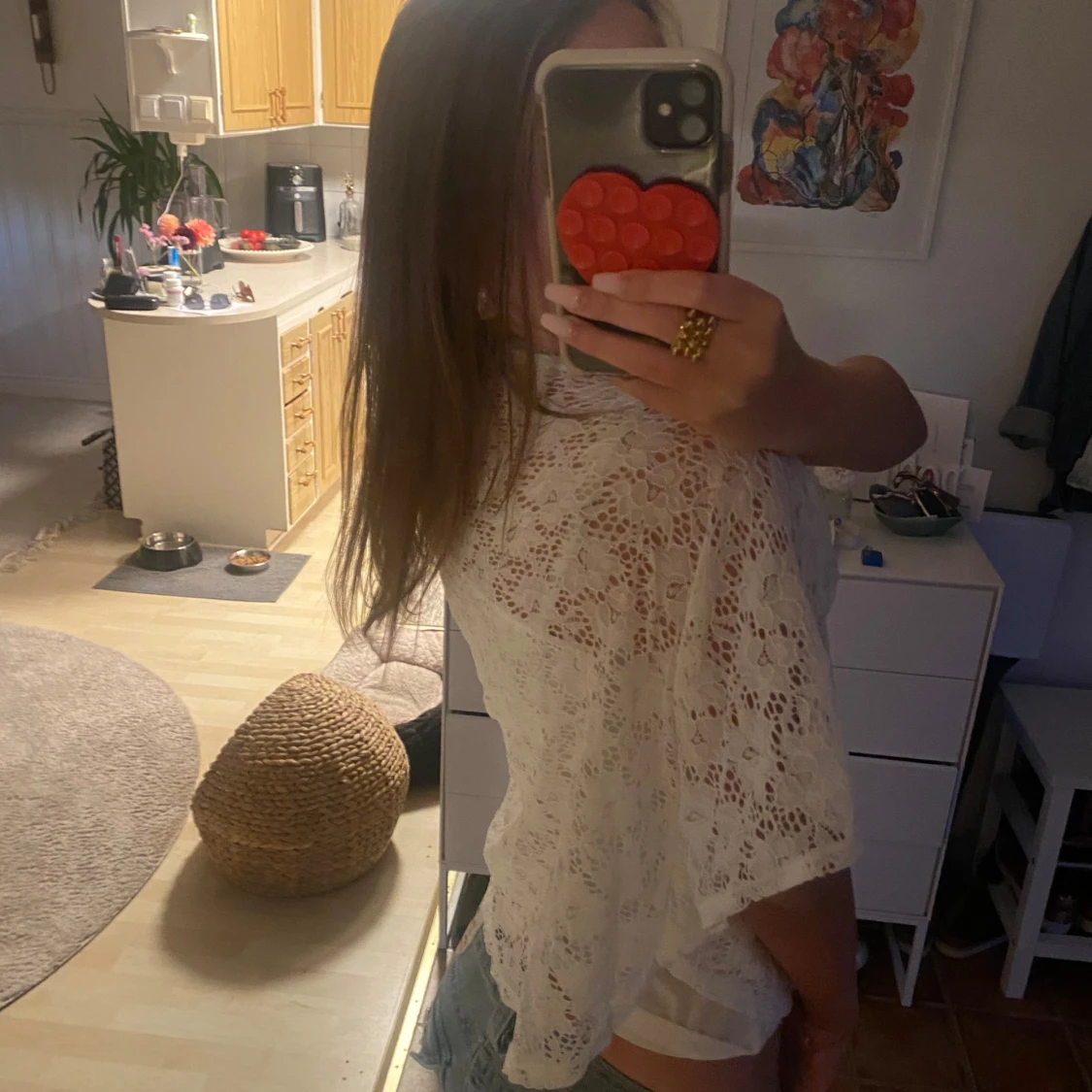 Vit spetsblus från H&M - 1