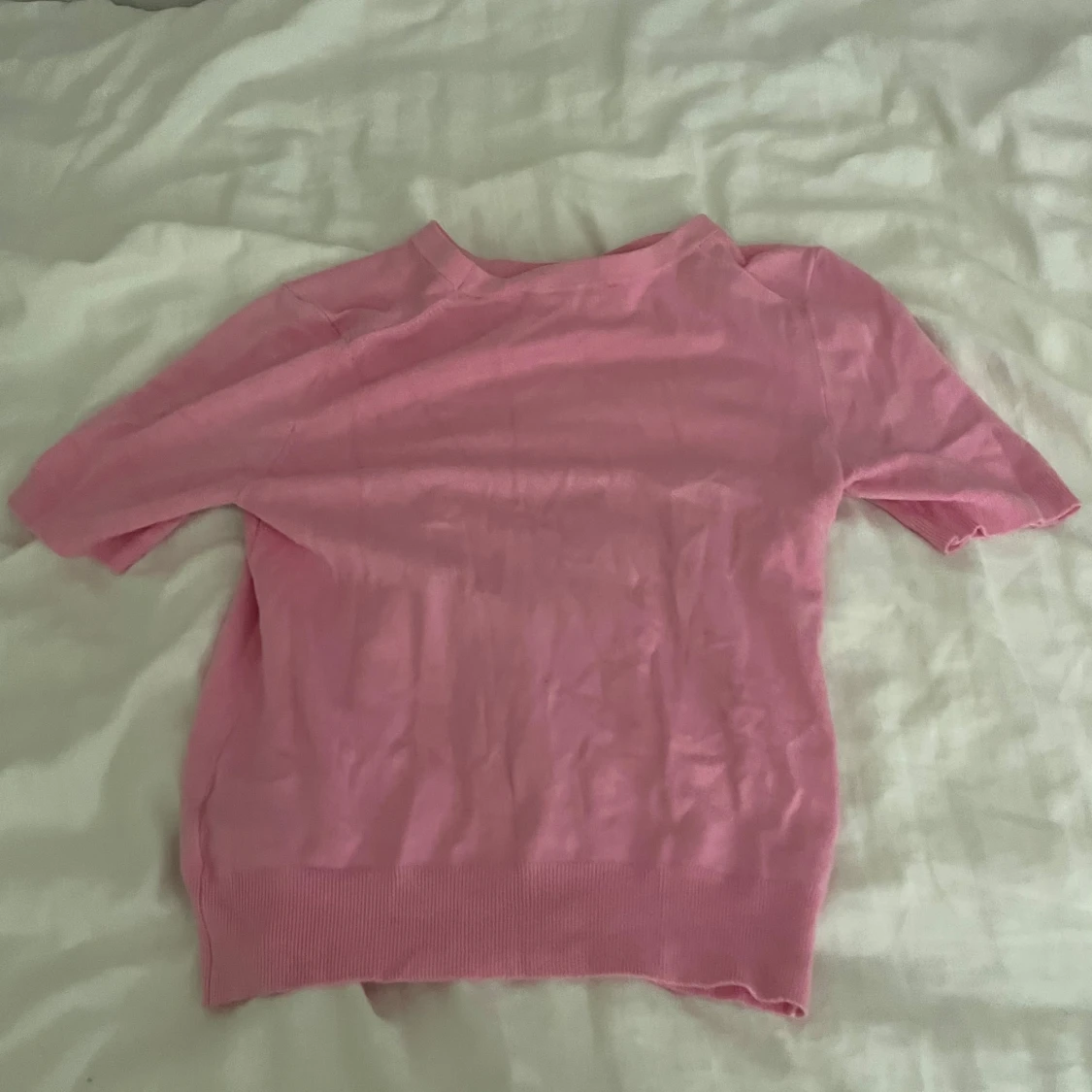 Rosa stickad tröja från H&M - 1