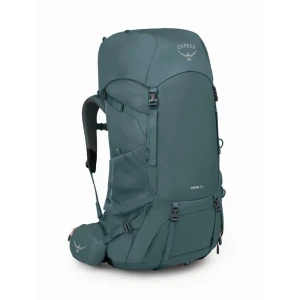 Osprey Renn 65 ryggsäck - Stor och praktisk Osprey Renn 65 ryggsäck med flera fack, meshpaneler och justerbara remmar. I turkos färg. Perfekt för längre äventyr och vandring, med smarta detaljer som sidofickor och höftbälte med dragkedja.