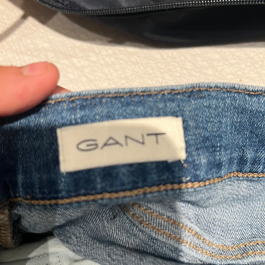Blå jeans från GANT, straight fit - 2