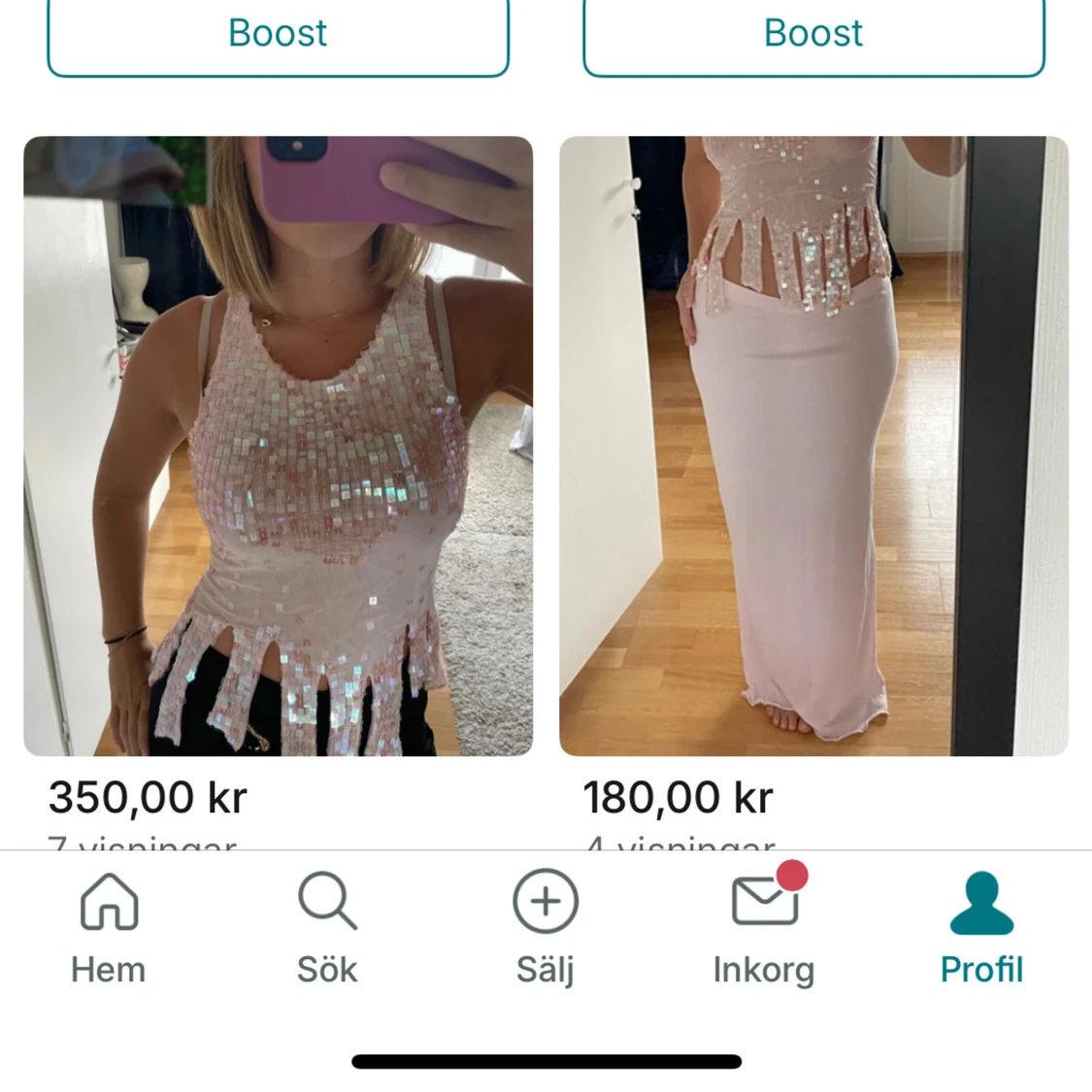 Rensar garderoben! Kolla vinted