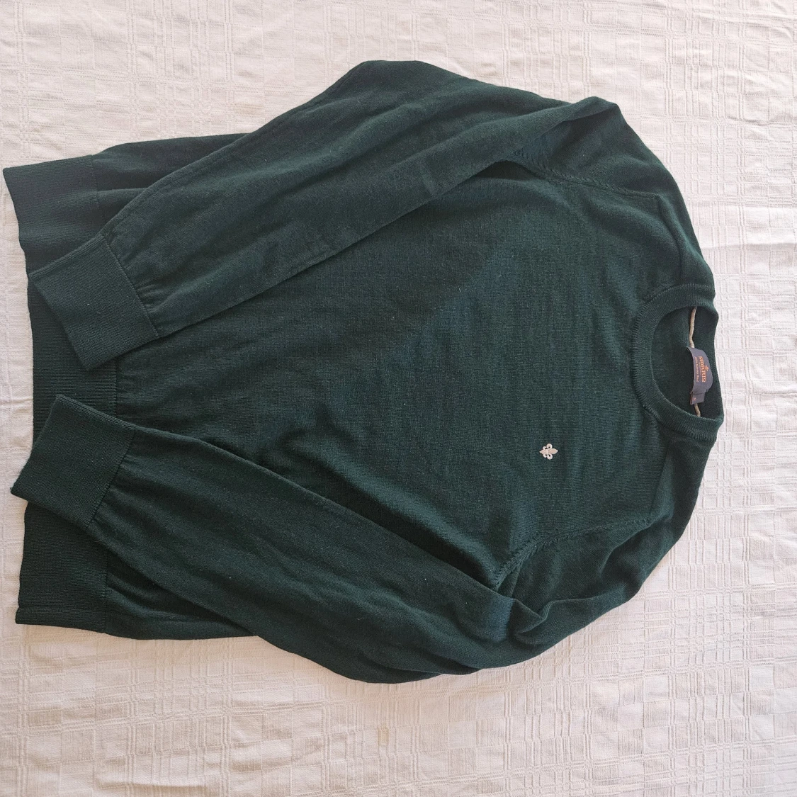 Mörkgrön stickad tröja från Morris - 1