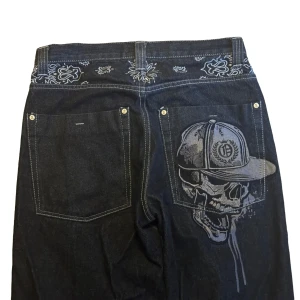 baggy embroidered jeans - tvärfeta embroidered jeans🙀🙏