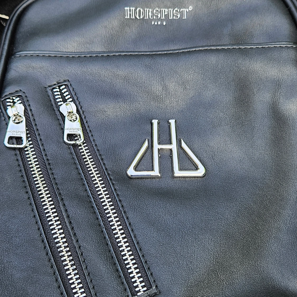 Svart läder axelväska från Horspist Paris - 2