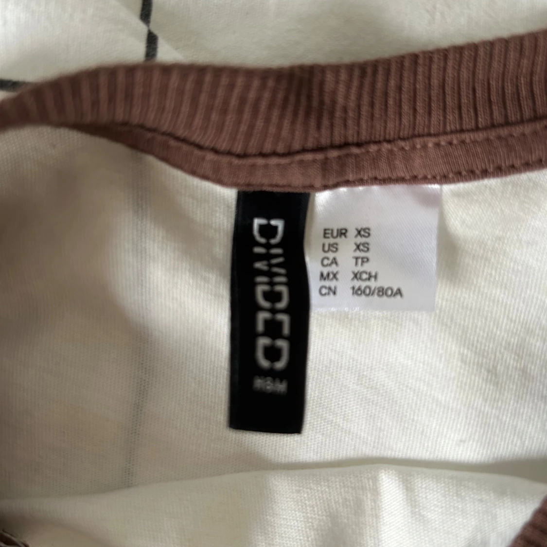 Vit och brun topp från H&M - 1